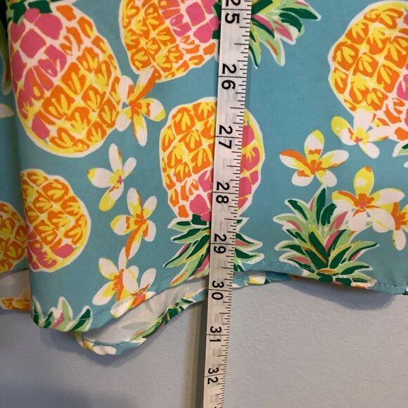 Southern Shirt Company Party Collection Mens L Short Sleeve Button Up Pineapple - Picture 2 of 9